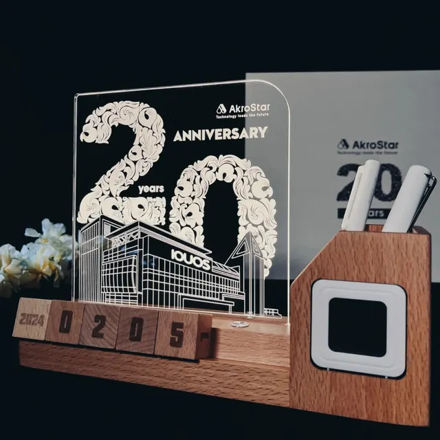 Desk Organizer, Perpetual Calendar & Pens Gift Set corporate gift set