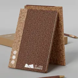Cork-Texture Notebook and Pen Gift Set thumbnail 4