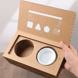 White Ceramic Mug in Honeycomb Paper Gift Box thumbnail 3