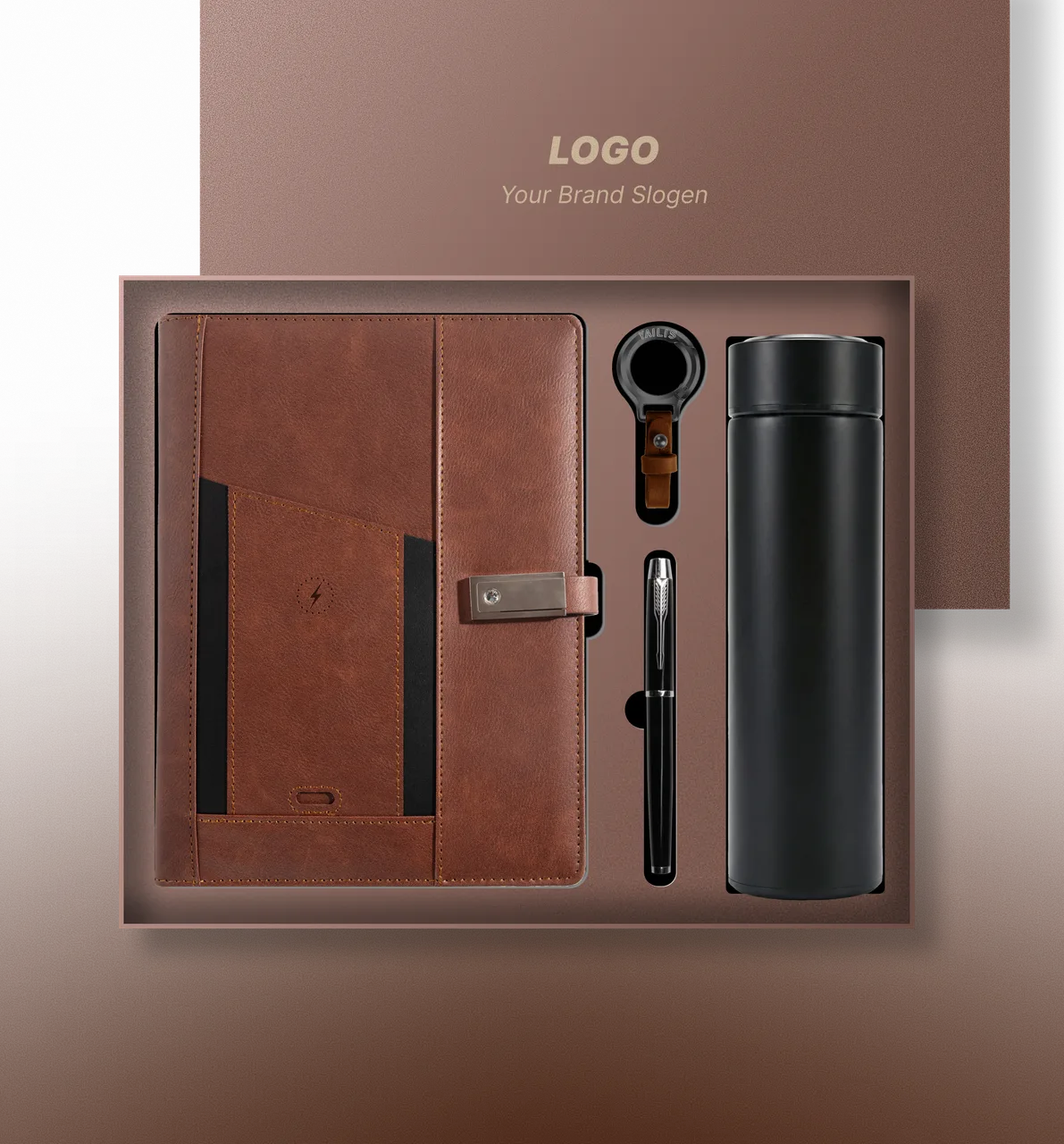 Professional Charging Notebook Gift Box for Global Corporate Clients
