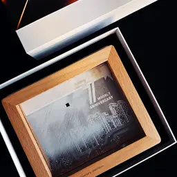 Wooden Frame LED Circuit Board Anniversary Gift Set thumbnail 5