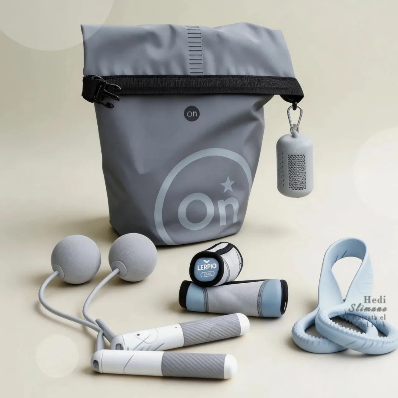 Roll-Top Tote Sports Fitness Gift Set — View 1