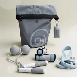 Roll-Top Tote Sports Fitness Gift Set thumbnail 1