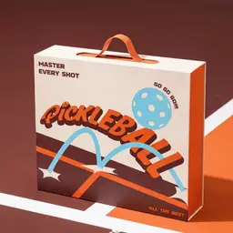 Pickleball Paddle Set with Duffel Bag and Snacks in Orange Gift Box thumbnail 3