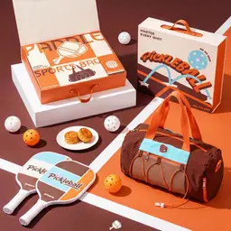 Pickleball Paddle Set with Duffel Bag and Snacks in Orange Gift Box thumbnail 8
