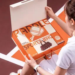 Pickleball Paddle Set with Duffel Bag and Snacks in Orange Gift Box thumbnail 7