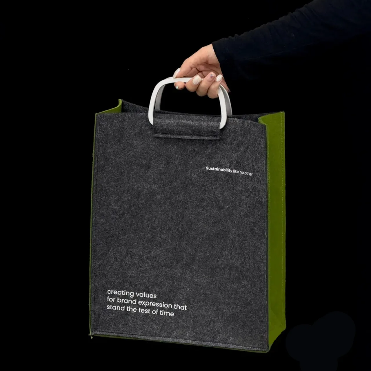 Felt Tote, Tumbler, Notebook, and Pen Gift Set — alternate view 2