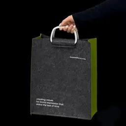 Felt Tote, Tumbler, Notebook, and Pen Gift Set thumbnail 2