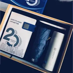 Notebook, Pen, Umbrella and Thermos Gift Set in Rigid Box thumbnail 5