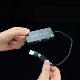 Power Bank, USB Hub, Pens, and Cable in Brown Corrugated Gift Box thumbnail 4