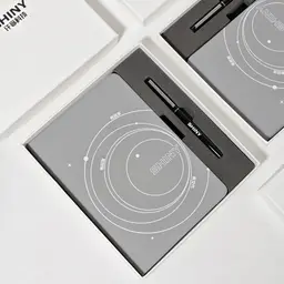 Gray A5 Notebook and Metal Pen Gift Set thumbnail 1
