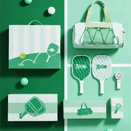 Green Handheld Fan and Tote Bag Gift Set thumbnail 5