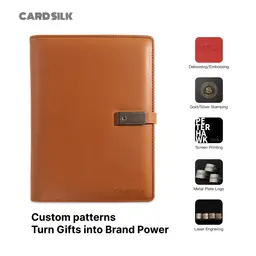 Eco-Friendly Thermo PU Leather Charging Notebook Gift Box thumbnail 7