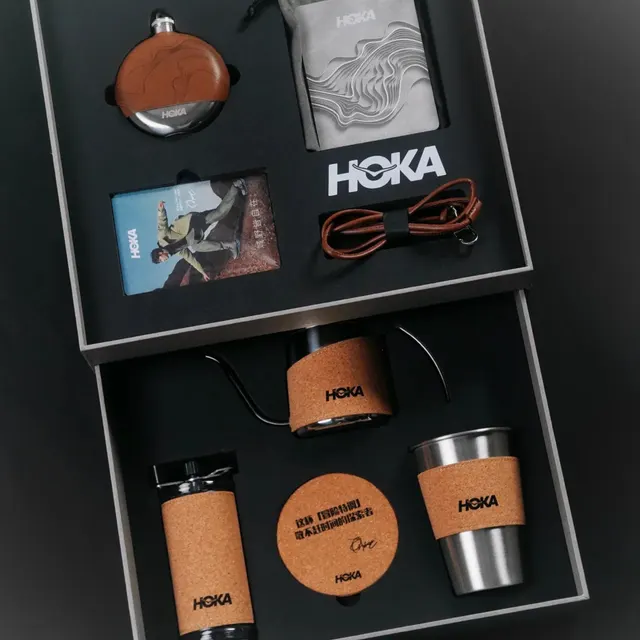 Beverage Gift Set with Water Bottle, Tumbler, Coffee Set, and Keychain