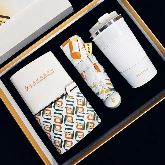 Notebook, Umbrella and Tumbler Gift Set corporate gift set