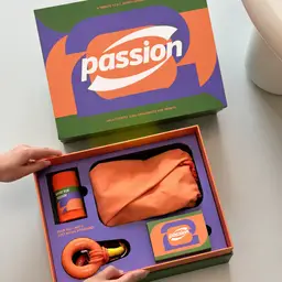 Orange Water Bottle, Tote Bag, and Keychain Gift Set thumbnail 1