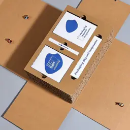 Coffee Set in Cork-Finish Paper Gift Box with Fabric Handles thumbnail 1