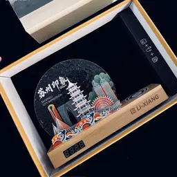 Wireless Charger Desk Light with Digital Clock thumbnail 2