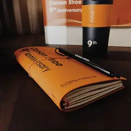 Orange A6 Notebook, Pen and Tumbler Gift Set thumbnail 6