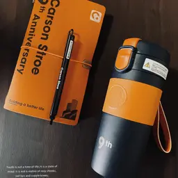 Orange A6 Notebook, Pen and Tumbler Gift Set thumbnail 4