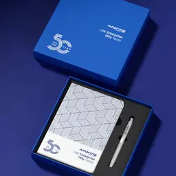 Blue Notebook and Pen Gift Set with Rigid Box and Insert thumbnail 2