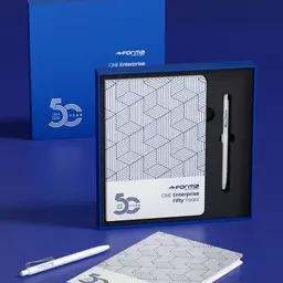 Blue Notebook and Pen Gift Set with Rigid Box and Insert thumbnail 4
