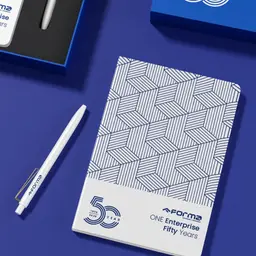 Blue Notebook and Pen Gift Set with Rigid Box and Insert thumbnail 3