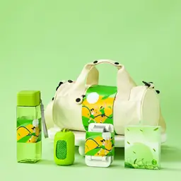 Green Tote Bag, Fan & Bottle Gift Set thumbnail 3