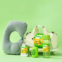 Green Tote Bag, Fan & Bottle Gift Set thumbnail 1