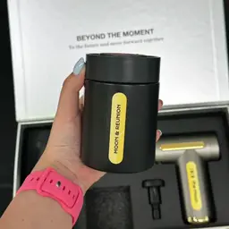Black Umbrella and Tumbler Gift Set with Yellow Accents thumbnail 5