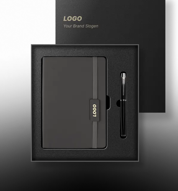 High Quality Executive Stationery Set with Leather Notebook Inside