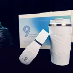 White Tumbler and Charging Cable Gift Set in Rigid Box thumbnail 2