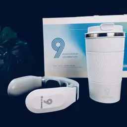 White Tumbler and Charging Cable Gift Set in Rigid Box thumbnail 4