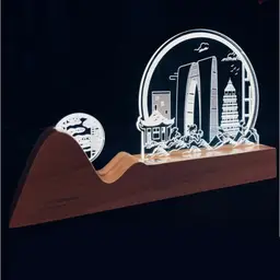 Wooden Mountain Base Cityscape Light thumbnail 3