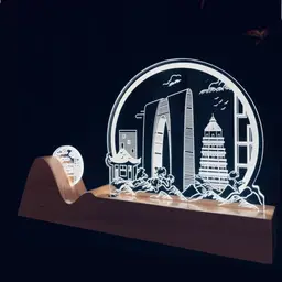 Wooden Mountain Base Cityscape Light thumbnail 4
