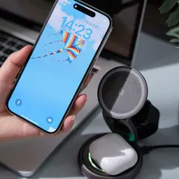 Wireless Charging Stand And Desktop Power Professional Branding Corporate Gift thumbnail 5
