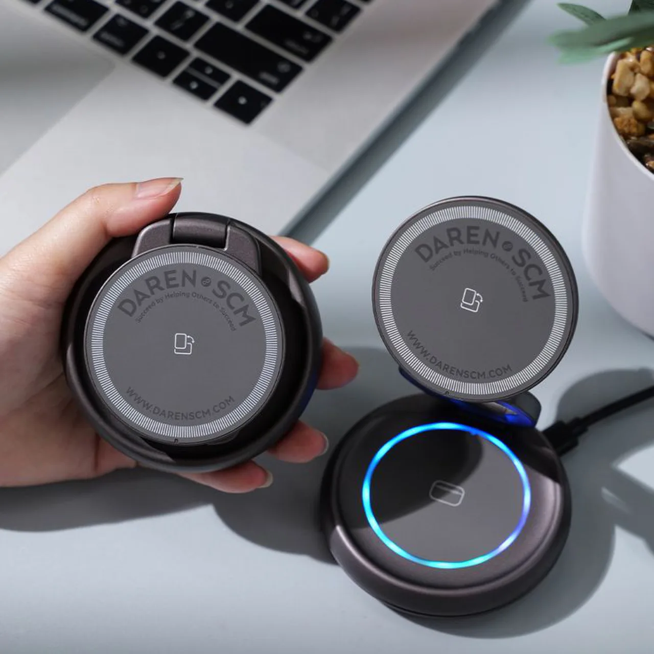 Wireless Charging Stand And Desktop Power Professional Branding Corporate Gift — alternate view 6