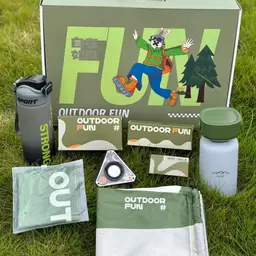 Outdoor Gift Set with Water Bottle, Thermos, Bluetooth Speaker, and Tote thumbnail 3
