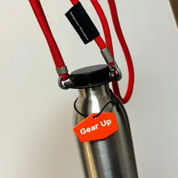 Silver Water Bottle, Umbrella, Fan, and Badge Gift Set thumbnail 3