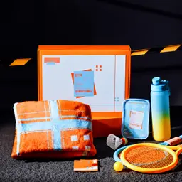 Sports Gift Set with Towel, Water Bottle, Badge, Card Holder thumbnail 1