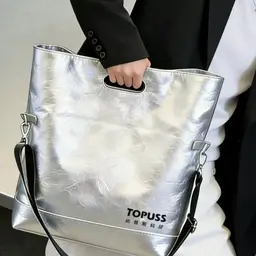 Silver Tech Gift Set with Tumbler, Umbrella, Power Bank, Notebook, and Tote Bag thumbnail 5