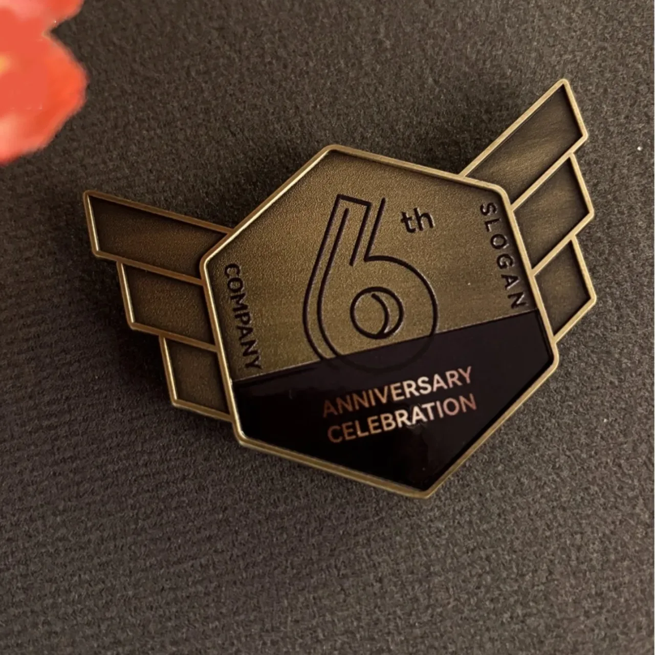 Historic Corporate Milestone Lapel Pin Collector's Box