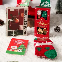 Elegant Happy Holidays Present Box with Best Wishes for Christmas thumbnail 2