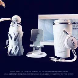 Charging Cable, Desk Organizer, Umbrella and Tumbler Gift Set thumbnail 2