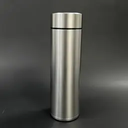 Polished Silver Thermos Gift Set in Rigid Black Box thumbnail 5