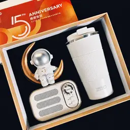 Retro Bluetooth Speaker, Travel Tumbler and Astronaut Gift Set thumbnail 1