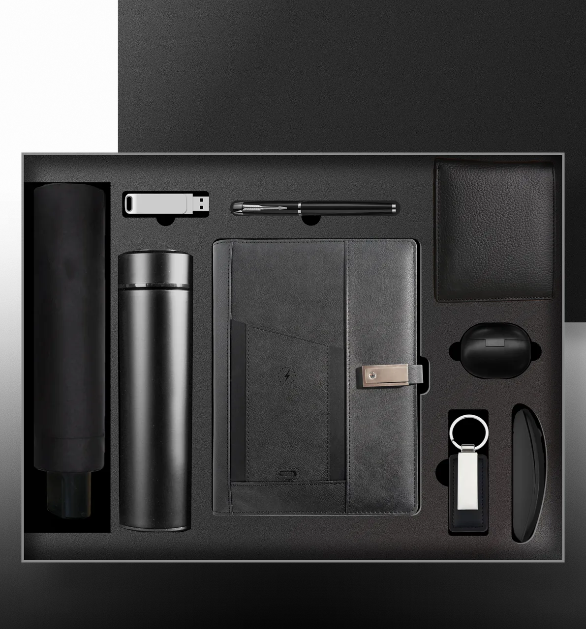 Essential Business A5 Leather Notebook Gift Box with Signature Pen