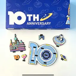 Metal Puzzle Badge Gift Set in Blue Rigid Box thumbnail 3