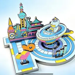 Metal Puzzle Badge Gift Set in Blue Rigid Box thumbnail 2