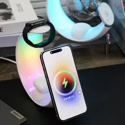 Magnetic Wireless Charging Desktop Stand And Mobile Accessories Corporate Gift thumbnail 1